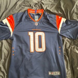Denver Broncos Bo Nix Men’s Jersey Navy and Orange